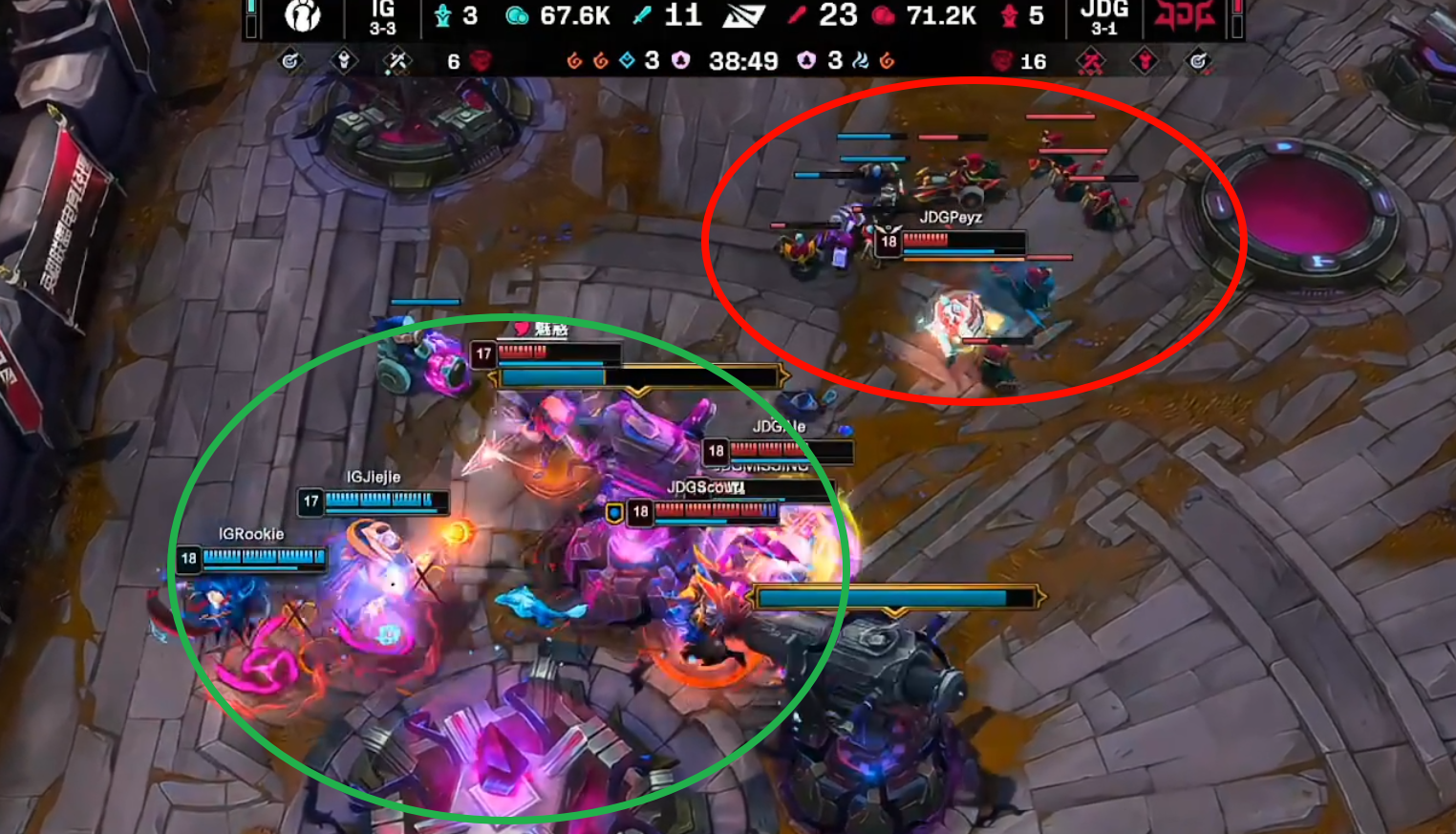 JDG险胜GEN，JackeyLove线上压制力十足鏖战多局2025世界赛，技惊四座